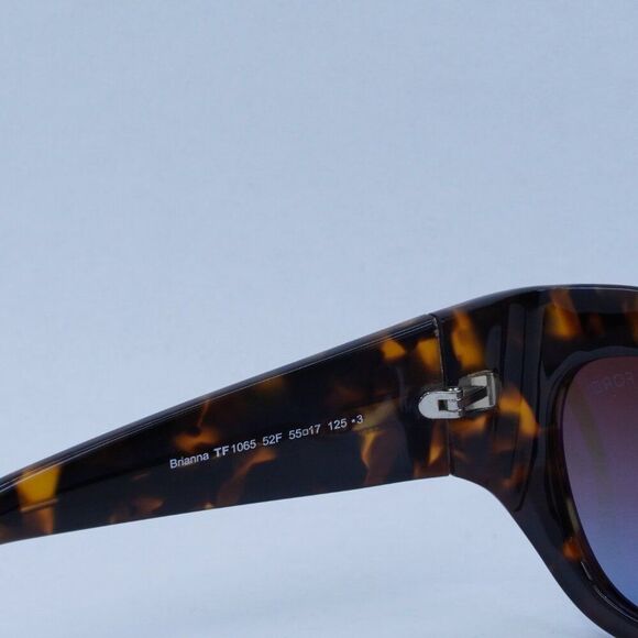 🕶️ New Tom Ford Brianna FT1065 52F Sunglasses - Dark Havana Frame, Brown Lenses - Picture 7 of 11